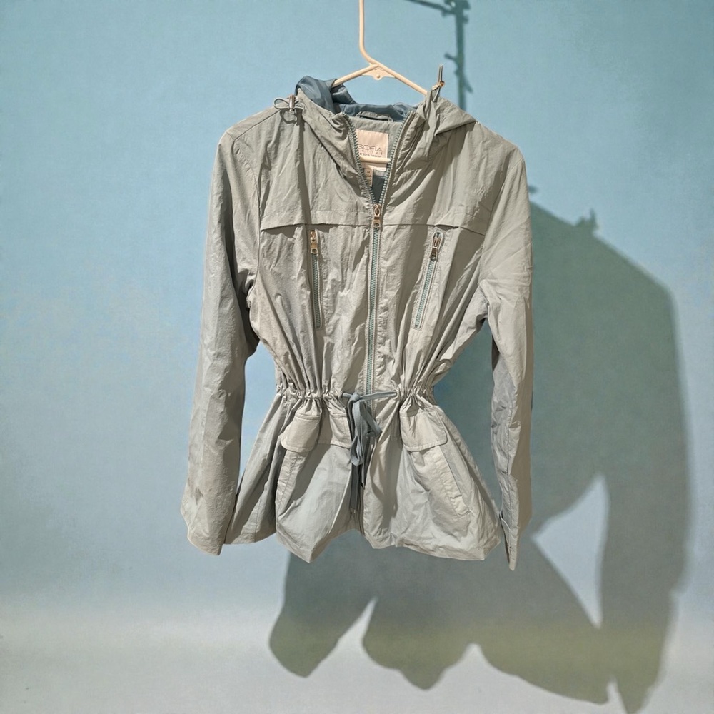 Sofia by Sofia Vergara Silver Utility Jacket